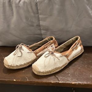 Sperry Katana ivory cotton sperry shoes